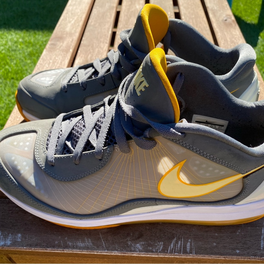 Nike Gray and Yellow Men's Sneakers - Picture 5 of 12